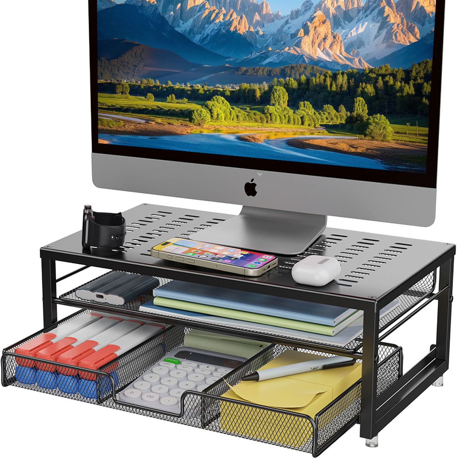 gianotter Computer Monitor Stand Riser, Desk Organizers and Accessories ...