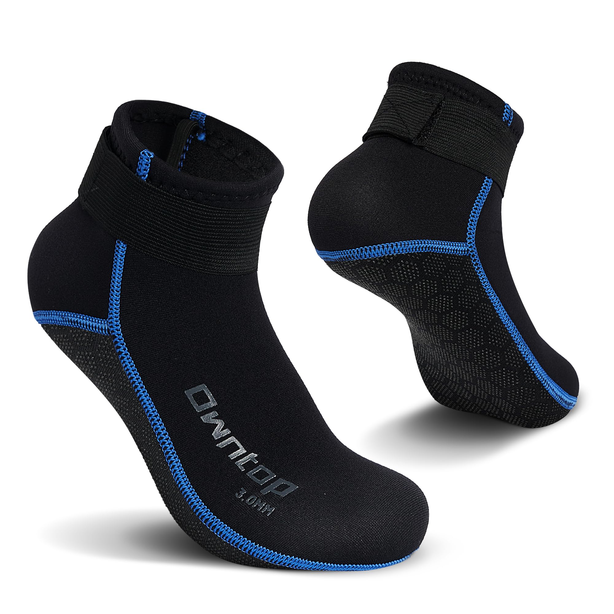 Owntop Neoprene Socks: 3mm Wetsuit Boots, Thermal Diving & Swimming Socks for Men & Women - Surfing, Sailing, Kayaking
