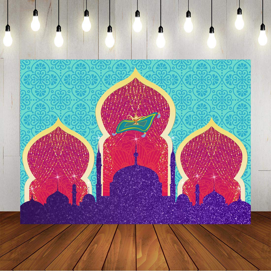 Aladdin S Lamp Theme Party Backdrop Magic Genie Amazon In