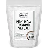 Pickling & Canning Sea Salt - Fine Grain Salt for Home Curing - Non-Iodized, Gluten Free, No Additives, No Bleaching - Kosher