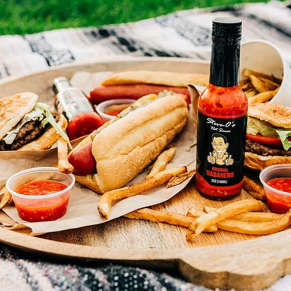 STEVE-O’S HOT SAUCE – HABANERO HOT SAUCE | GARLIC HABANERO HOT SAUCE FOR TACOS, BURGERS, NACHOS, EGGS, BBQ (148 ML)