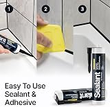 Hemway Jet Black Hybrid Polymer Sealant Adhesive 13.1oz All in One view 2