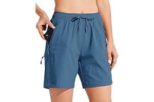 Willit Women's Shorts Hiking Cargo Quick Dry Golf Active Athletic Shorts 7" Lightweight Summer with Pockets
