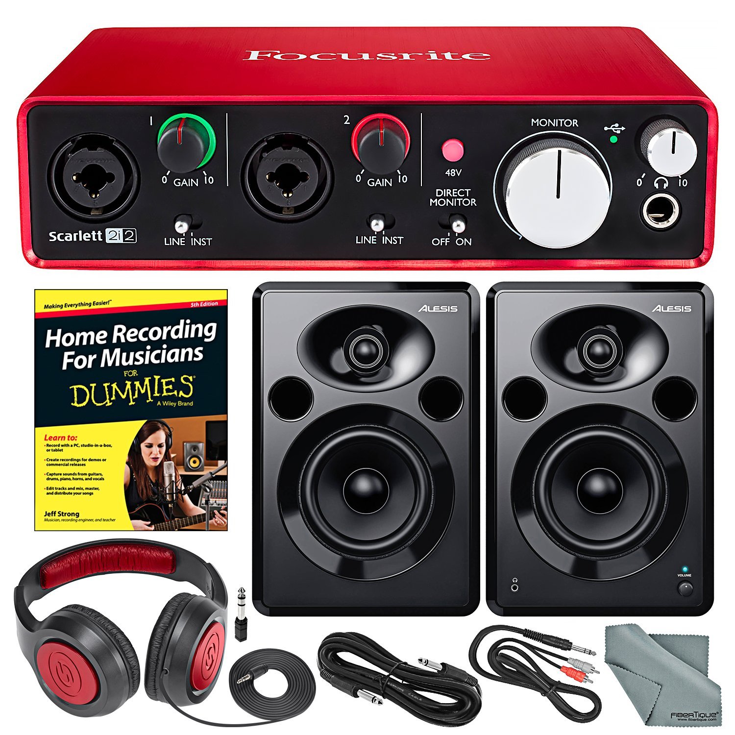 focusrite scarlett 2i2 monitor speakers