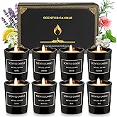 8 Pack Candles for Home Scented Aromatherapy Candles Gifts Set for Women Soy Wax Long Lasting Jar Candles for Birthday Mother's Day Gifts, 3.5oz