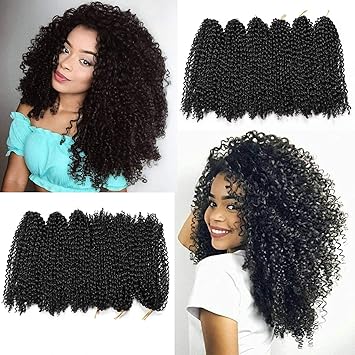 Lifabeauty 1b 12 Inch Marlybob Crochet Hair 6 Small Packs Lot