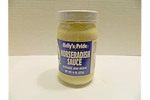 J. R. KELLY CO Horseradish Sauce, Kelly Pride, 8 oz, Made from 100 percent fresh grated horseradish roots