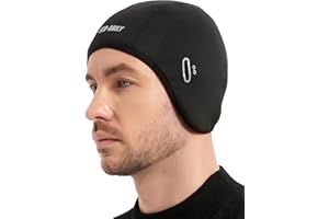 Eco-daily Winter Skull Cap Helmet Liner, Thermal Cycling Cap Fleeced Windproof Running Beanie Hat for Men and Women