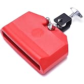 Jam Block, Plastic Musical Percussion Block, Latin Drum Instrument, Red