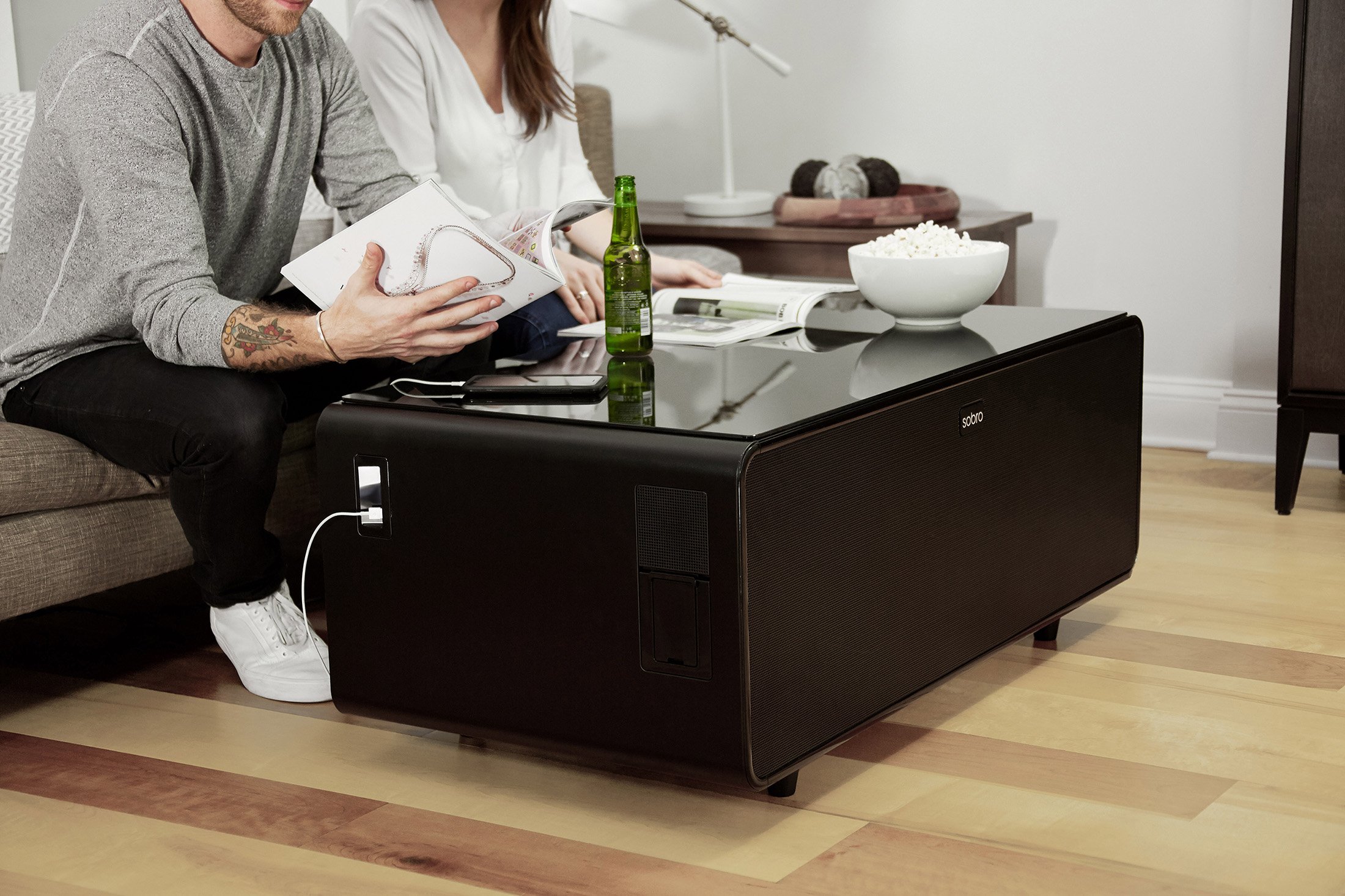 Sobro Smart Storage Coffee Table With Refrigerated Drawer Review