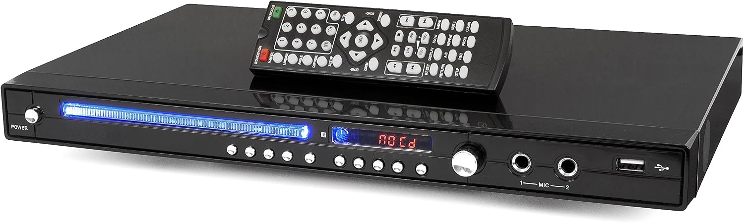 Mr Entertainer MKP100 CDG DVD MP3G Karaoke Machine Player. HDMI/Record/Rip/USB, Black, Wired Microphones - Image 3