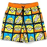 Minions UPF 50+ Swim Trunks Bathing Suit Toddler to Big Kid Sizes (2T - 10-12)