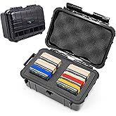 CASEMATIX Waterproof Game Case Holder Compatible With Gameboy Color and Original Game Boy Cartridges, Storage Box Fits 18 Games