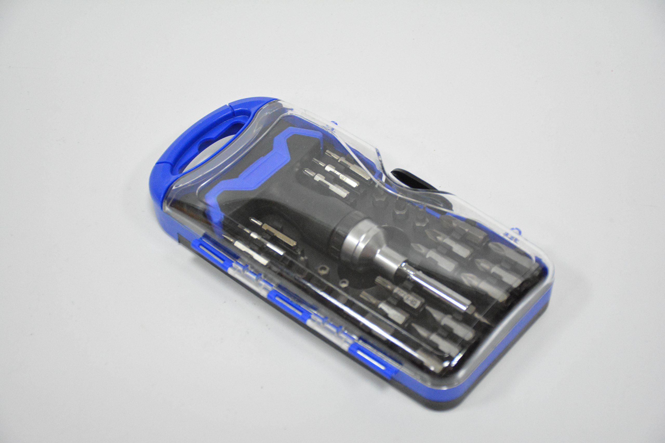 Screwdriver set, 26 can replace the high-strength screw head, removable more convenient, handle with forward and reverse conversion knob, can be used for daily maintenance of various home, demolition.