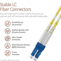 BEYONDTECH LC to LC Fiber Patch Cable Single Mode