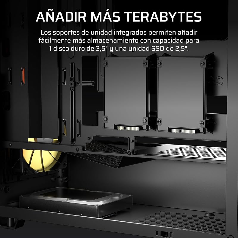 3200D RS Caja para PC Semitorre ARGB – Humo