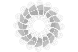 HOODANCOS 16Pcs Bike Wheel Reflective Lights Transparent Bicycle Reflectors for Rim Safety High Reflectivity