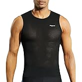 Nepest Mens Vests/Short Sleeve Biking Base Layer Mesh Sleeveless Cycling Baselayer Bicycle Ultralight Undershirts