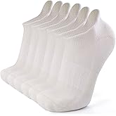 Busy Socks Merino Wool Compression Support Ankle Running Hiking Socks for Men Women, Soft Thick Cushion Tab Socks 3/6 Pairs