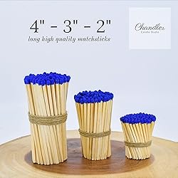 4" Inch Long Wooden Refill Matchsticks with Strike