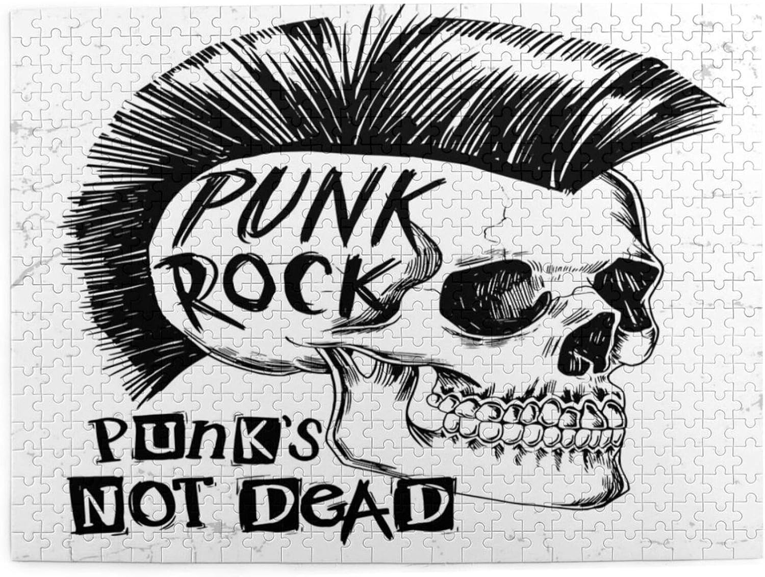 Popsastaresa Jigsaw Puzzles 500 Pieces,Punk Rock Skull Popsastaresa Jigsaw Puzzles 500 Pieces,Punk Rock Skull