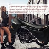 SRIMMIT Motorbike Cover 420D Waterproof XXL 90x37x50 License Window view 6