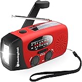 [Upgraded Version] RunningSnail Emergency Hand Crank Self Powered AM/FM NOAA Solar Weather Radio with LED Flashlight, 1000mAh Power Bank for iPhone/Smart Phone
