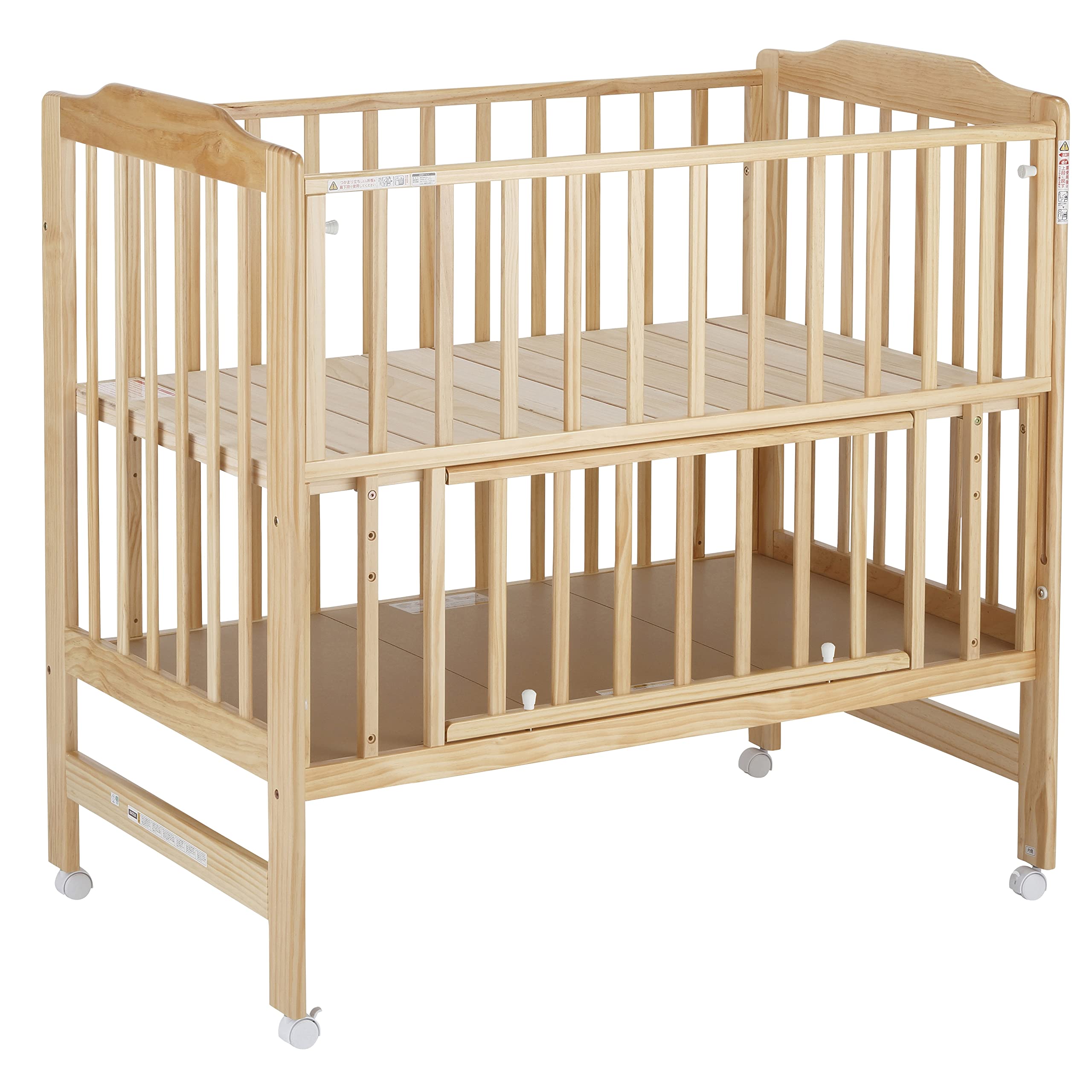 KATOJI(カトージ) ハイシートベビーベッド 腰に負担をかけないハイタイプ ナチュラル 02020商品画像