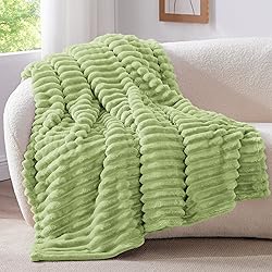 BEDELITE Sage Green Throw Blanket for Couch