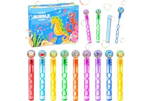 MALHAII 32Pcs Bubbles Under the Sea Party Favors, Summer Mini Bubble Wands Bulk Goodie Bags Stuffers Beach Pool Party Favors for Kids 4 5 8 Ocean Birthday Decorations Supplies End of Year Student Gifts Prizes