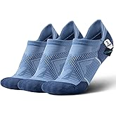 BRISIRA Bamboo Viscose Compression No Show Socks Men Athletic Running Extra Cushion Moisture Wicking No Blister Sport Low Cut