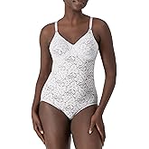 Bali womens Lace Shapewear, Faja Body Shaper, Lace 'N Smooth Firm-control Shapewear for Women, Built-in Bra