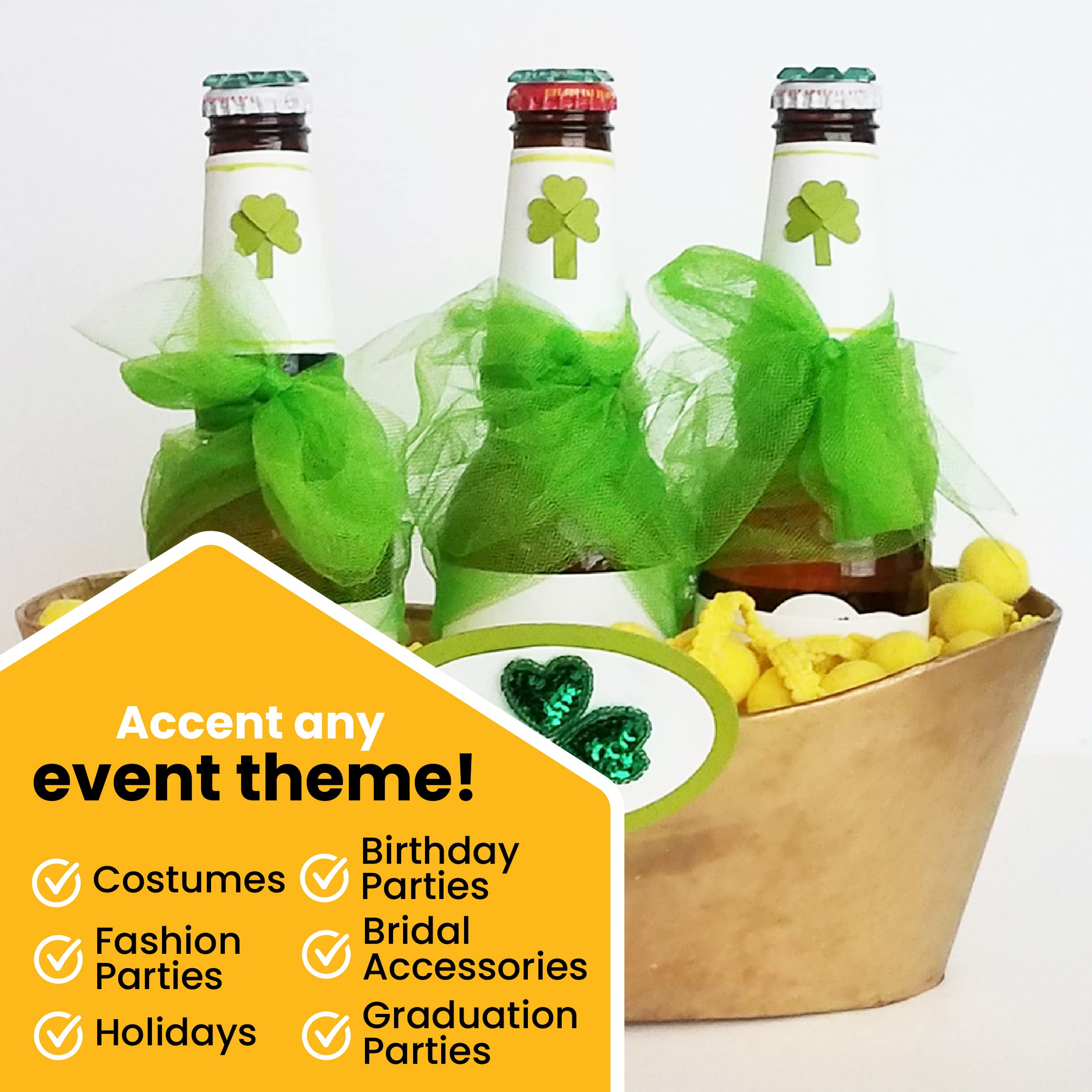 Expo International Decorative Matte Tulle, Roll/Spool of 6” X 100 Yards, Lightweight Polyester Tulle Fabric for Tutus, Costumes, and Party Decorations, Washable, Easy-to-Use, Red