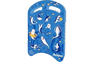 PRO AVIANA Junior Kickboard Buoy for Youth Children & Toddlers Swimming Aid & Exercise Training Board for Kids to Learn to Swim with Kick Boards in Pool BPA Free Shark