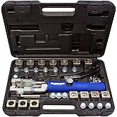 Mastercool 72475-PRC Universal Hydraulic Flaring Tool Set with Tube Cutter, Blue and Silver