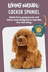 Living Nature Cocker Spaniel Plush Toy 22cm Realistic Cuddly Dog view 2