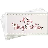 Hallmark Pack of Christmas Money or Gift Card Holders, Very Merry (6 Holiday Cards with Envelopes)