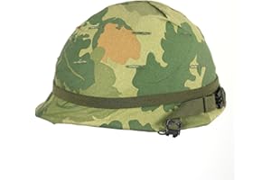 ANQIAO Vietnam War US M1 Helmet with Mitchell Cover