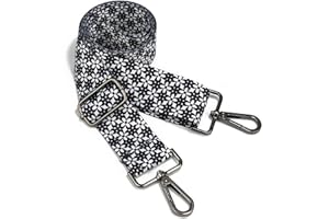 LOZODO Silver Hardware Purse Strap Crossbody Straps for Purses Wide Shoulder Bag Strap Adjustable Replacementor Tote Handbags