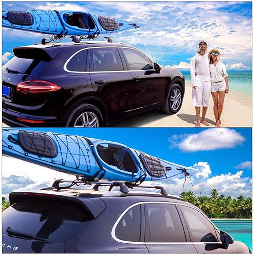 Kayak Roof Rack, Universal HD Marine Kayak Carrier Top Mount Car