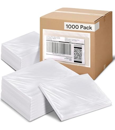 Quill Address & Shipping Labels Packing Slip Envelope Pouches Clear ...