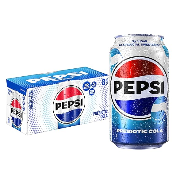 PEPSI PREBIOTIC COLA, 12 FL OZ CANS (8...