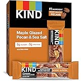 KIND Bars, Maple Glazed Pecan & Sea Salt, Gluten Free, Low Sugar, 1.4oz, 12 Count
