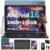 2026 Android 16 Tablet 10 inch - 24GB+256GB+2TB Expand, Gemini AI (Green) | Android 16 Tablet, Electronics Tablets with 8-Core, 8000mAh, 5G WiFi, GPS, GMS, 2 in 1 Tablet PC with Case/Mouse/Stylus