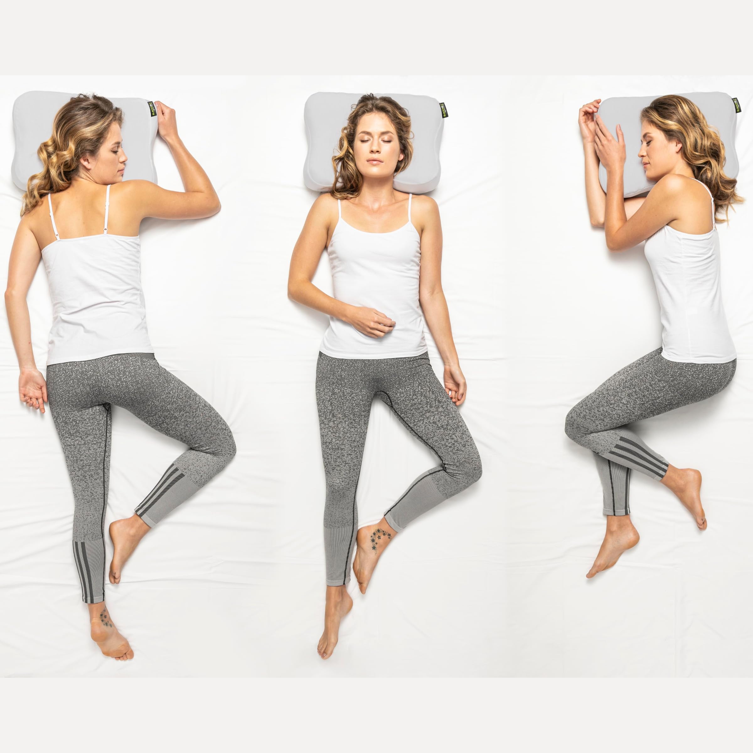 BLACKROLL® Recovery Pillow (50 x 30 cm), Kopfkissen für erholsamen Schlaf, ergonomisches Kissen mit Travel Bag für Reisen, Nackenkissen aus Viscose Memory Schaum, Made in Germany