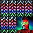 70 Packs LED Glasses 5 Neon Colors glow in the dark party supplies Favor for Kids Adult Glow sticks Light Up Glasses fit Holiday Birthday Valentine's Day and Halloween Party Supplies Cosplay Christmas