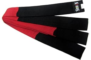 Karate , Martial Arts Belt BLACK /RED (Block) Belt 320cm