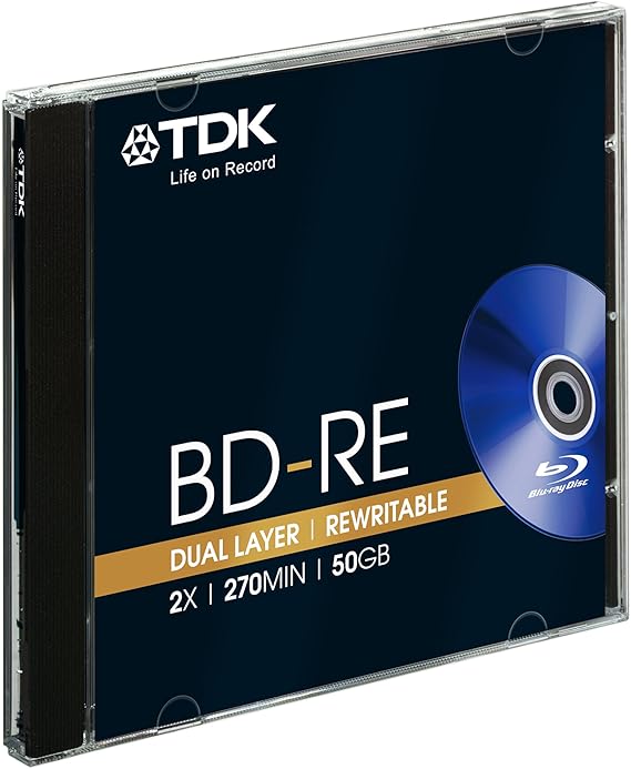 TDK BDRE 2x 50GB Bluray Disc J/C (T19450) Amazon.co.uk Computers