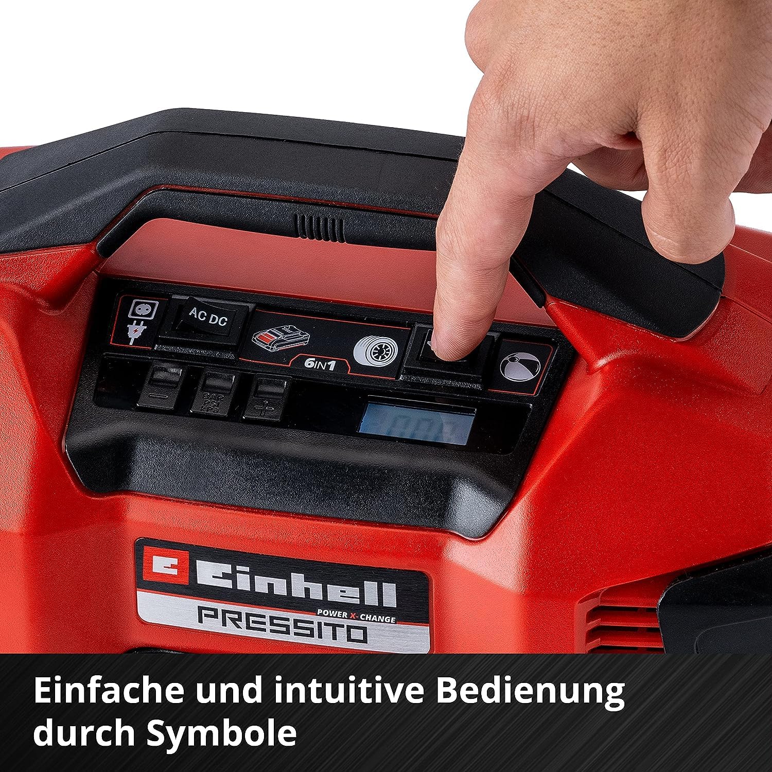 Einhell Hybrid-Kompressor PRESSITO Power X-Change (18 V, max. 11 bar, 31 cm Schlauchlänge, inkl. 3-tlg. Adapter-Set, ohne Akku) 9
