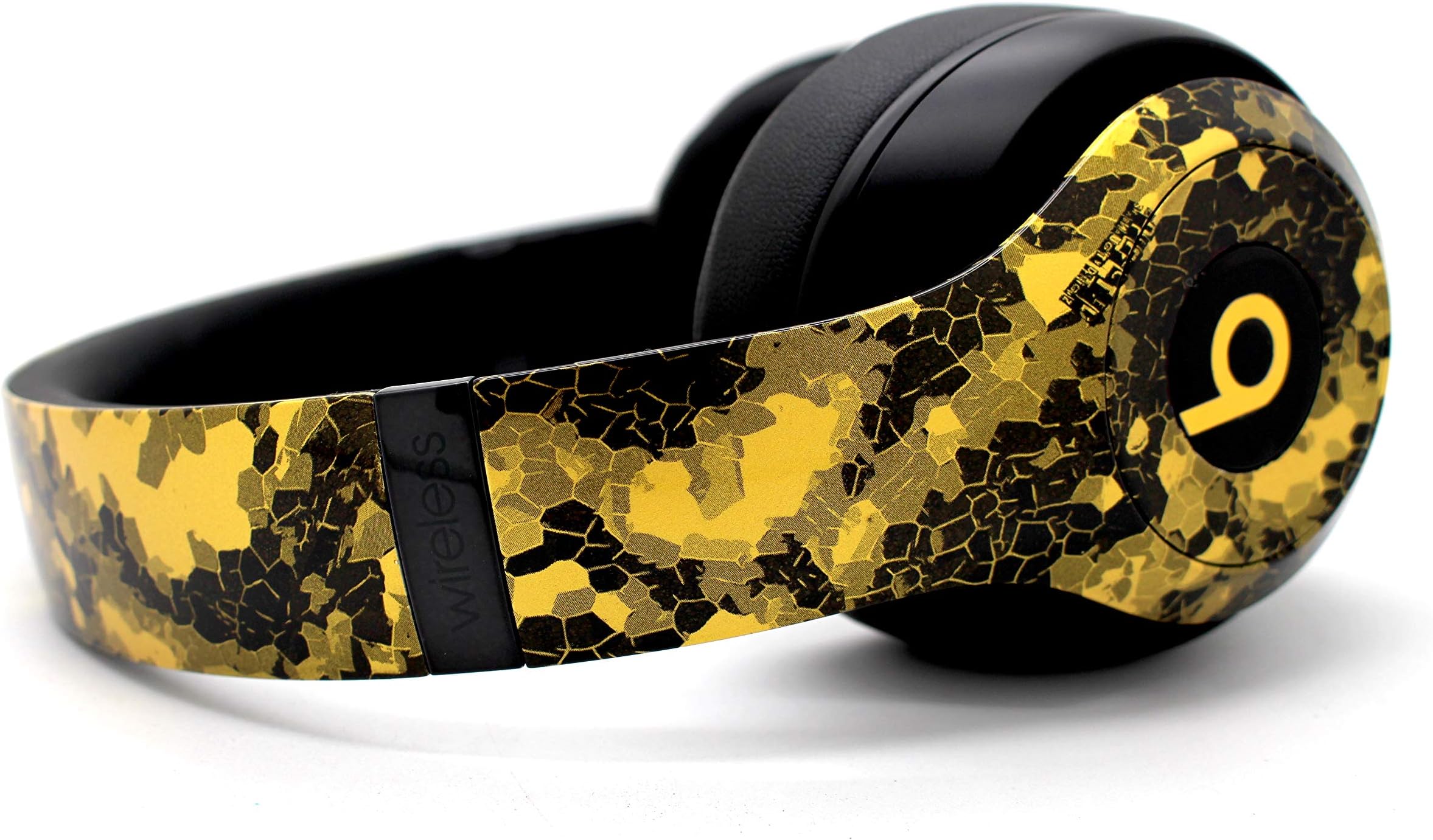 Beats by Dre Studio 3 Wireless Headphones - Custom Painted Dr. Dre Bluetooth - (Gold Hex)